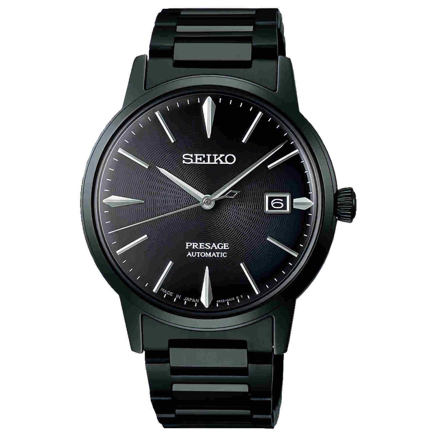 Seiko Presage Cocktail SRPJ15J1 39.5mm 50m WR automatic men’s watch stainless steel bracelet