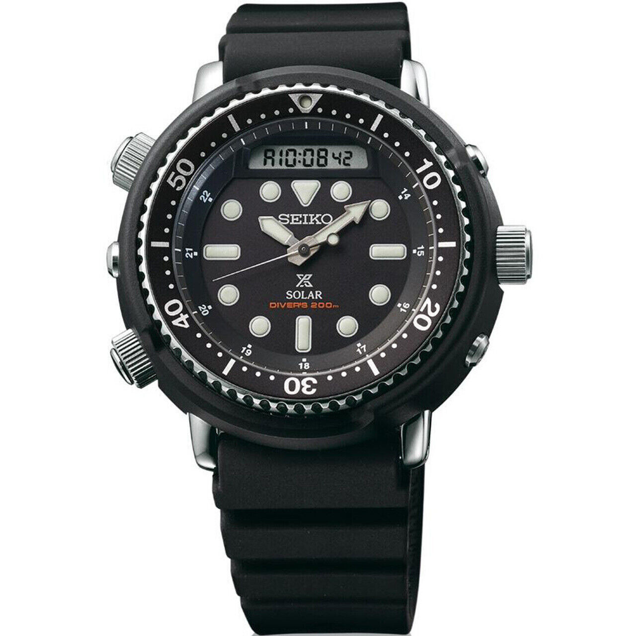 Seiko Prospex Solar ARNIE SNJ025P1 48mm 200m WR solar powered divers men’s watch rubber band