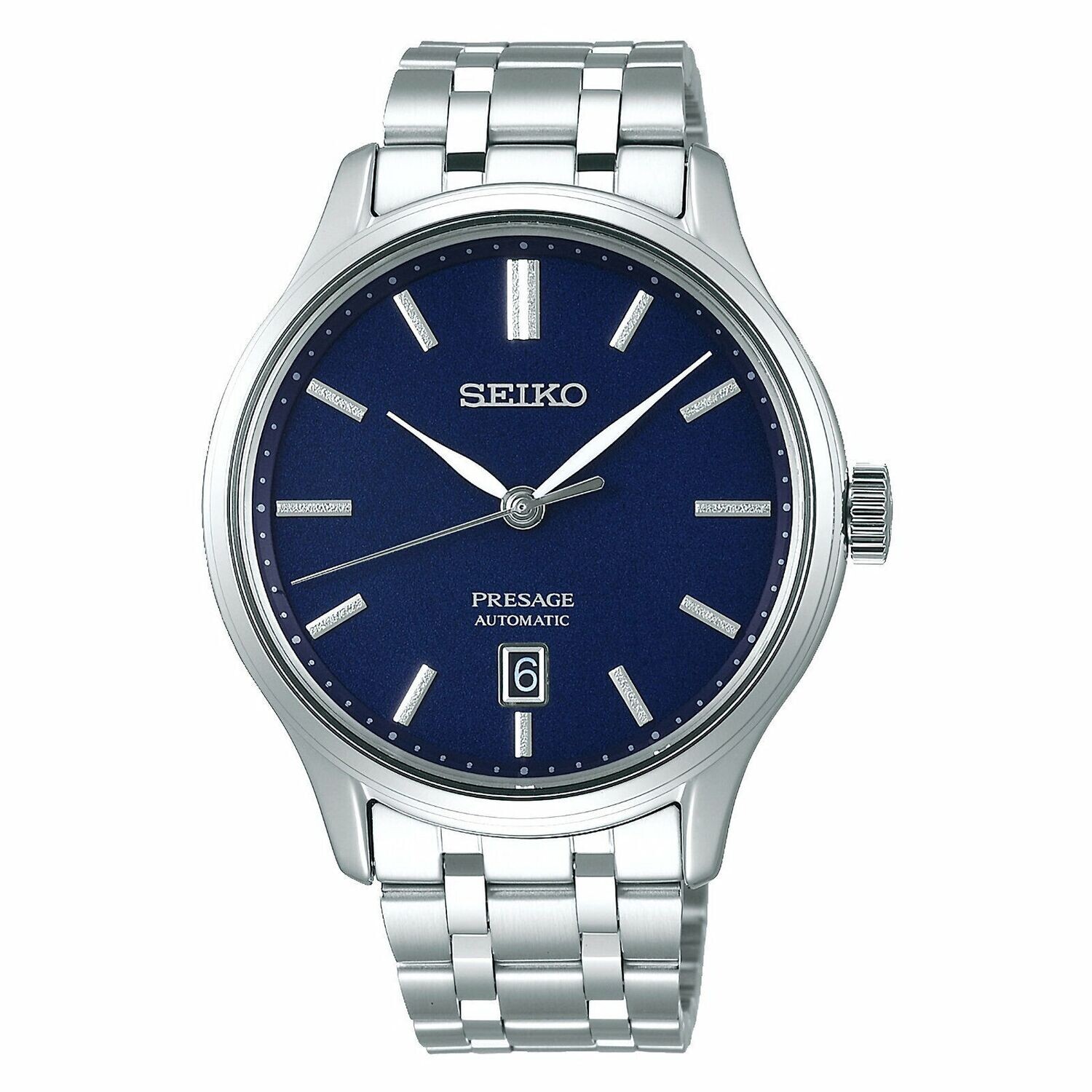 reloj automático hombre SEIKO Presage SRPD41J1 Zen Garden 41.7MM dial azul cristal de zafiro correa de acero
