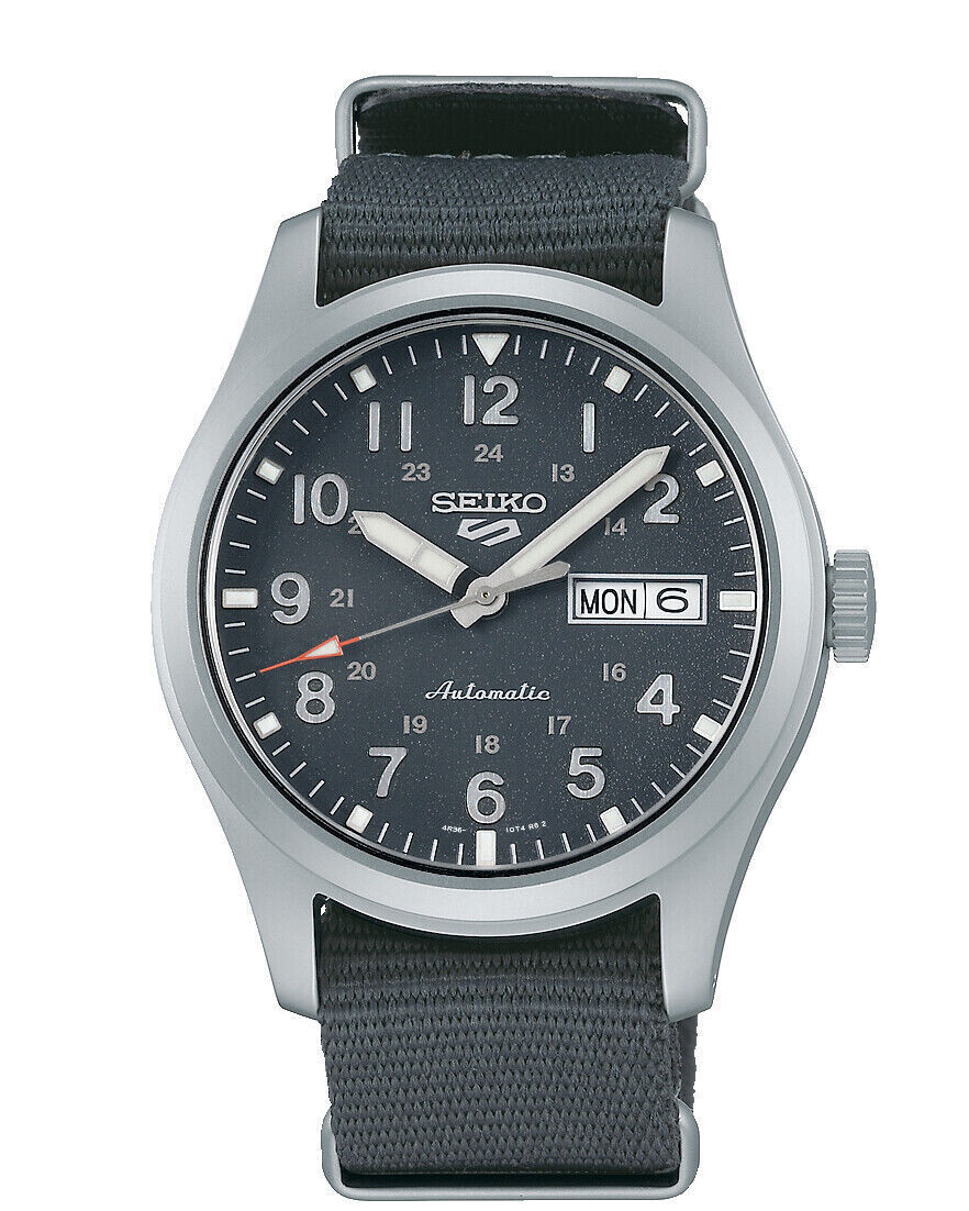 Seiko 5 Sports Field SRPG31K1 39mm 100m WR automatic men’s watch nylon band