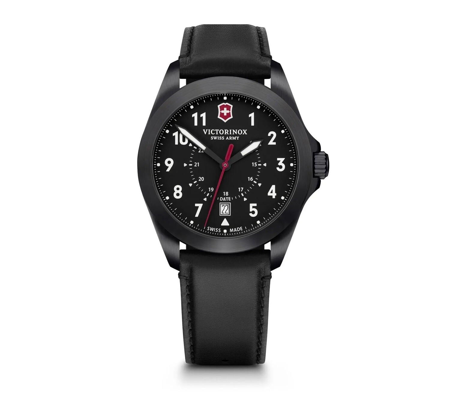 reloj hombre Victorinox Swiss Army Heritage 241970 40mm Black Dial Leather Band Super-LUMINOVA Men's Watch 100m WR Quartz  sports men's watch SWISS MADE
