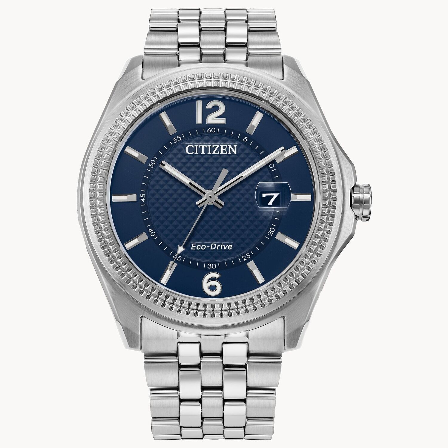 Citizen Eco-drive Corso AW1740-54L 42mm blue dial 100m Water Resist stainless steel bracelet Ecodrive movement (solar or light powered) men’s watch