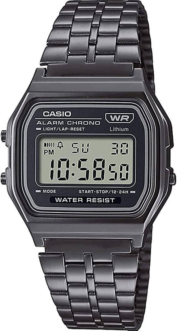 Reloj Casio vintage Digital A158WETB-1A correa de acero