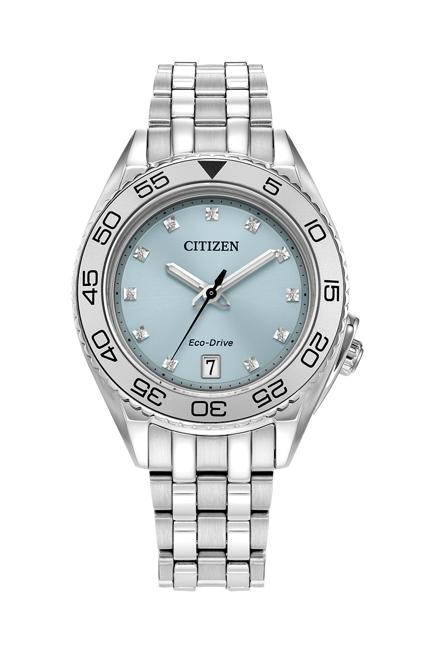 reloj mujer Citizen Eco-drive FE6161-54L 35.4mm 100m WR cristal de zafiro 11 diamantes movimiento Eco-drive (funciona con energía solar o luz)