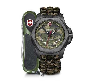 Victorinox Swiss Army I.N.O.X. Carbon 241927.1 Limited Edition 43mm sapphire crystal carbon titanium case 200m WR military sport men's watch quartz