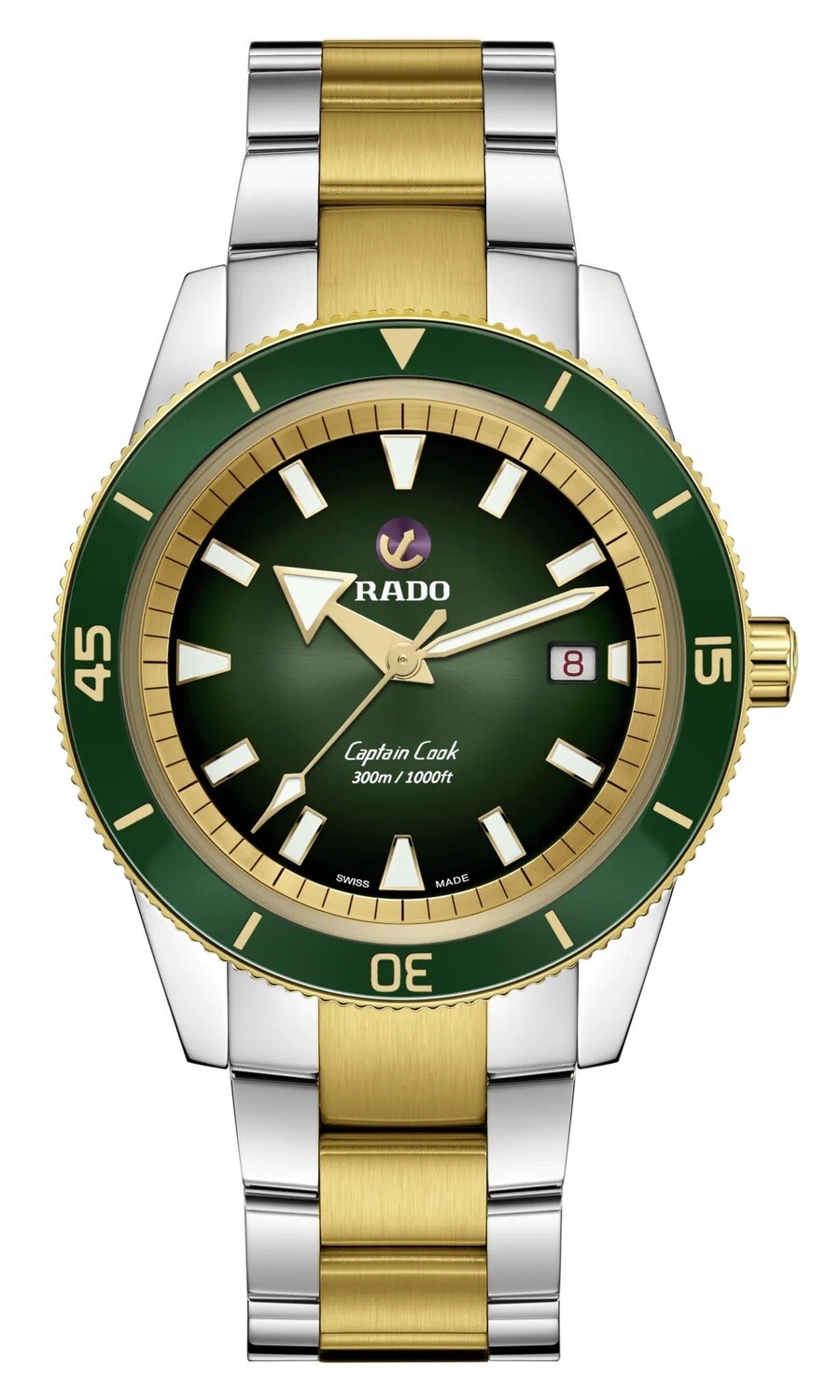 Rado Captain Cook R32138303 Reloj automático de caballero 300m WR 42mm 80h Reserva de marcha Cristal de zafiro