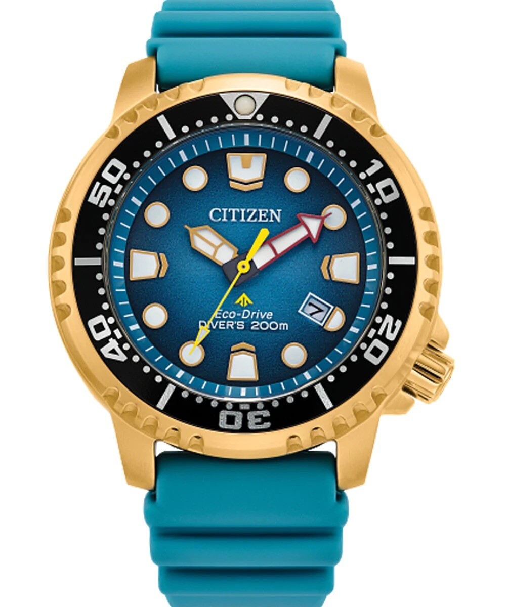 Citizen Promaster Dive ST  BN0162-02X 44mm 200m WR rubber band diver men’s watch Eco-drive movement (solar or light powered)