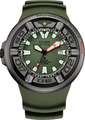 Citizen Promaster Ecozilla Dive ST  BJ8057-09X 48mm 300m sapphire crystal diver men’s watch rubber band Eco-drive movement (solar or light powered)