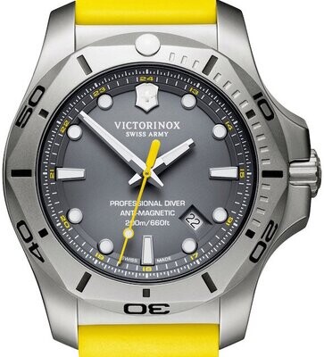 Victorinox Swiss Army 241844 I.N.O.X. Professional Diver 45mm 200m WR sapphire crystal men’s divers watch rubber band