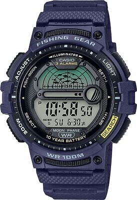 Casio Outgear WS-1200H-2AV 100M WR Fishing Moon Phase 3 alarms 10 year battery World Time