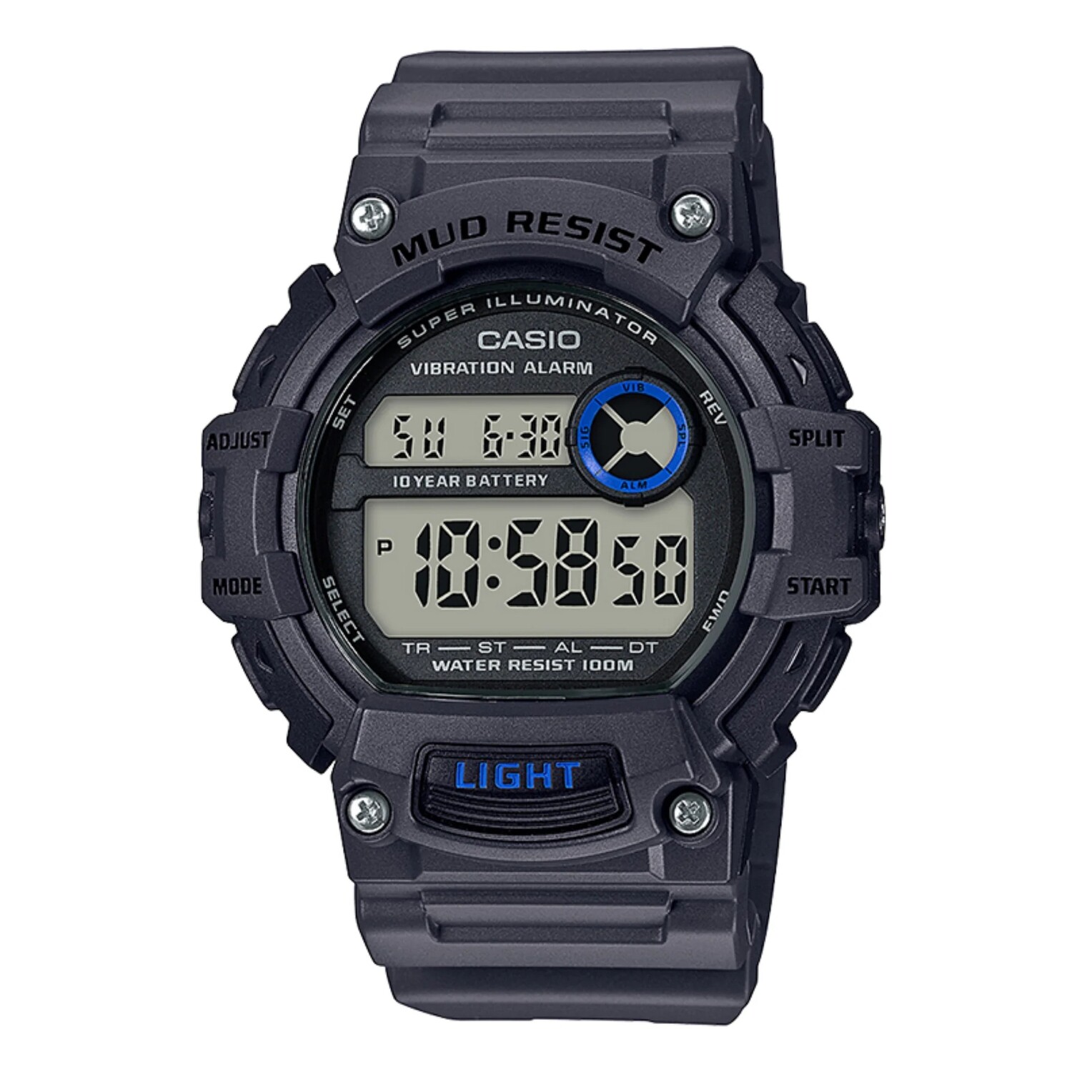 Reloj hombre deportivo Casio TRT-110H-8AV Hora Dual 10 años batería correa resina