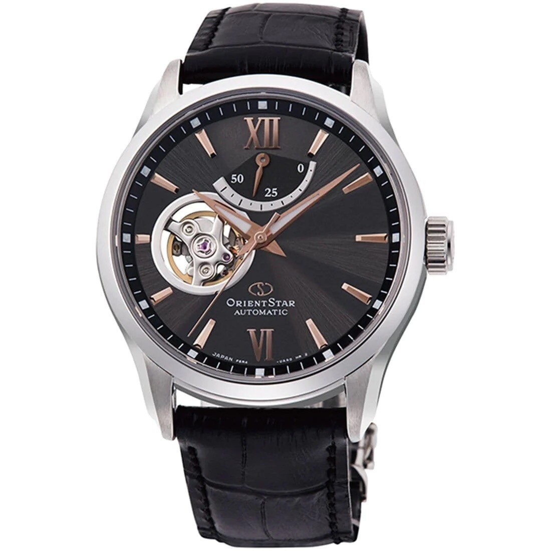 Orient Star RE-AT0007N Open Heart 39.3mm 100m WR sapphire crystal automatic men’s watch leather band