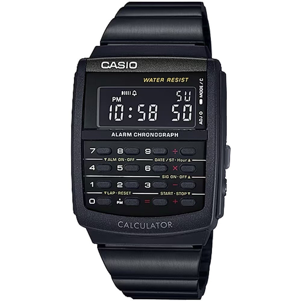 Casio CA506B-1AVT alarm World Time classic digital calculator unisex watch men women 5 year battery