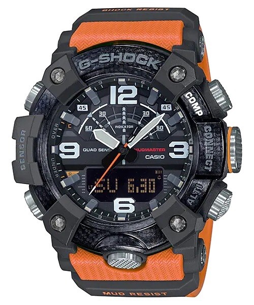 Casio G-Shock Mudmaster GG-B100-1A9 Carbon Core Bluetooth Compass Altimeter sports men's watch