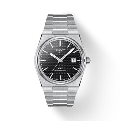 Tissot PRX Powermatic  80 T137.407.11.051.00 39.5mm sapphire crystal 80h power reserve automatic men’s watch black dial