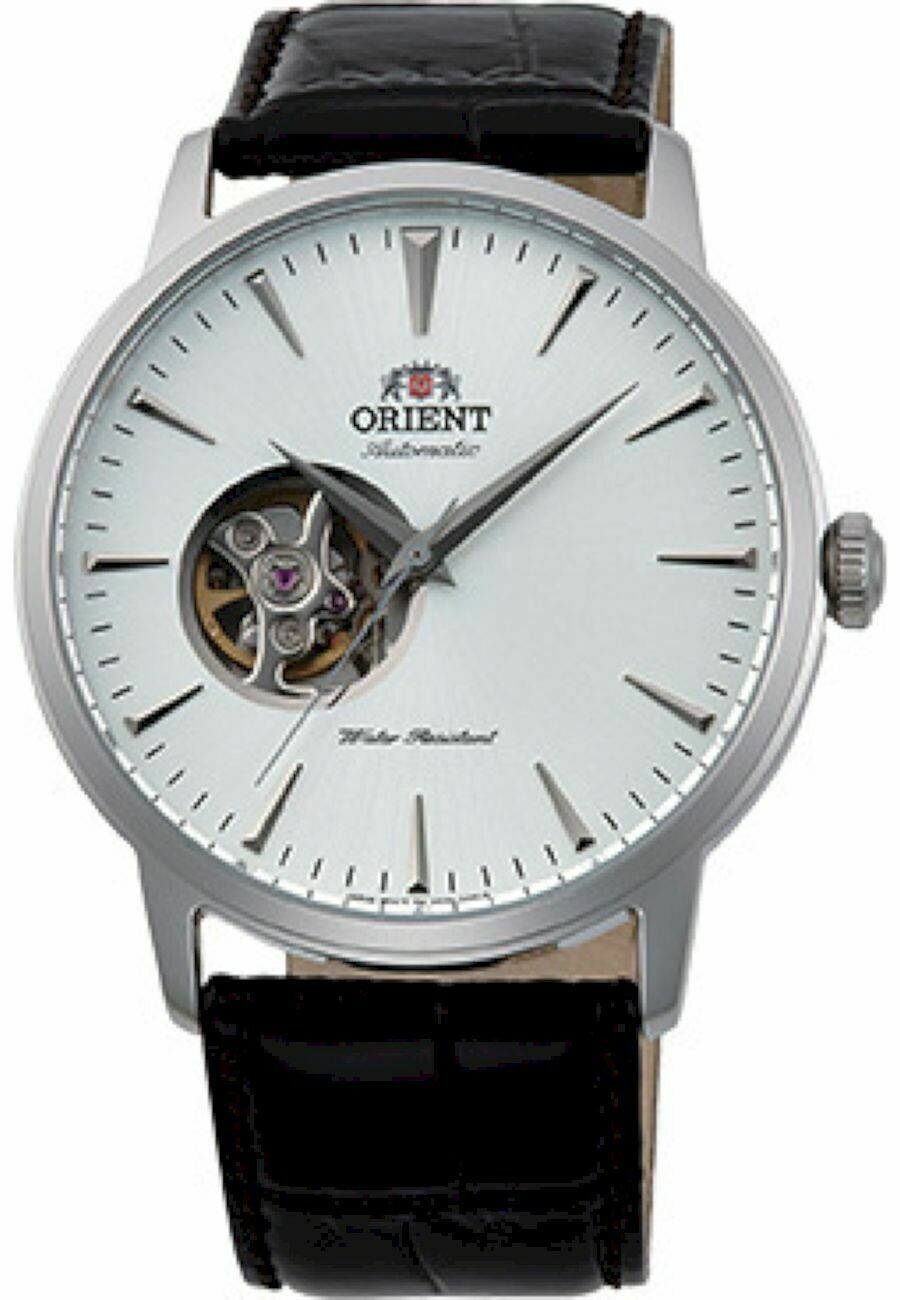 Orient Bambino Open Heart FAG02005W 40.5mm  50m WR automatic men’s watch white dial hand-winding supported