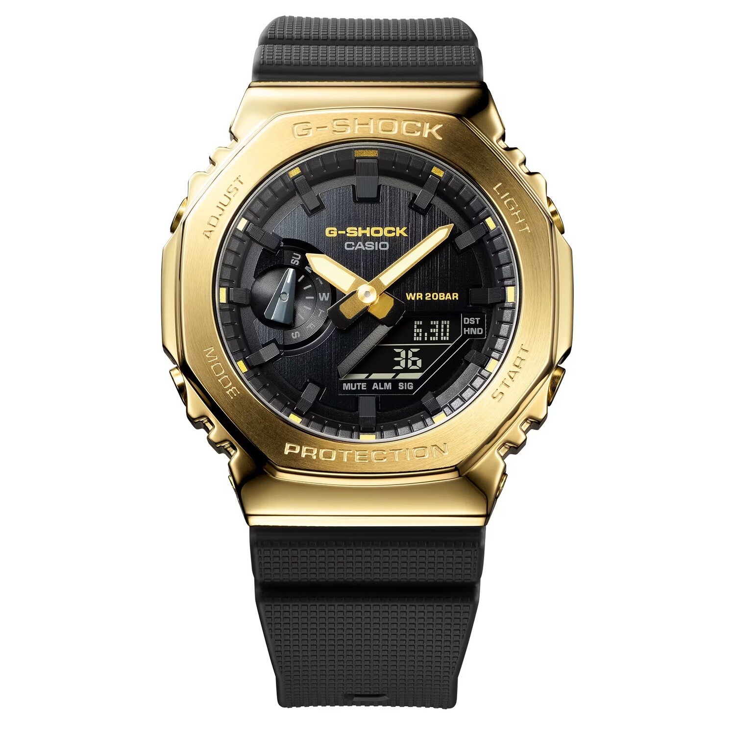 Casio G-Shock GM-2100G-1A9 Ana-Digi World Time 5 alarms shock resist sport men’s watch
