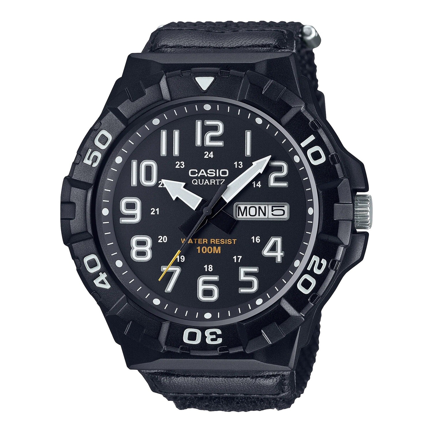 reloj deportivo hombre outdoor Casio MRW-210HB-1BV corea cuero y tela 100m water resist