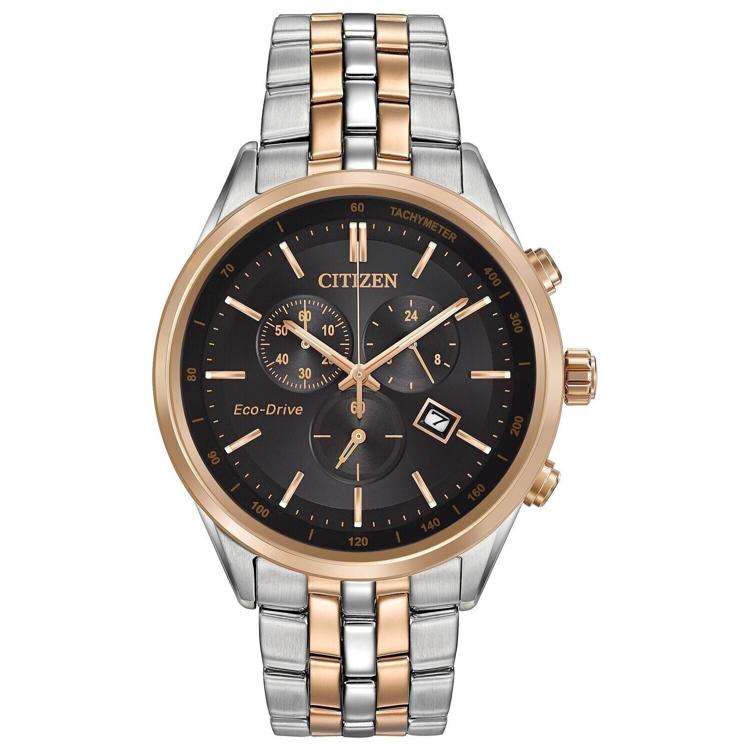 Citizen Eco-Drive Corso AT2146-59E 42mm Sapphire crystal sport men's watch 100m WR stainless steel bracelet two-tone Eco-Drive movement (solar or light powered)