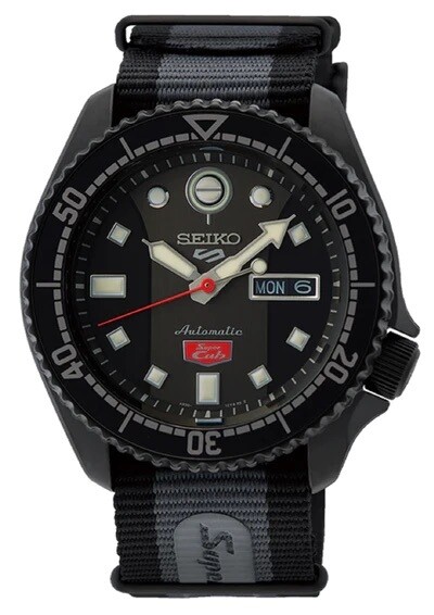 Seiko 5 Sports Honda Super Cub SRPJ75K1 100m WR Limited Edition nylon band automatic sport men's watch