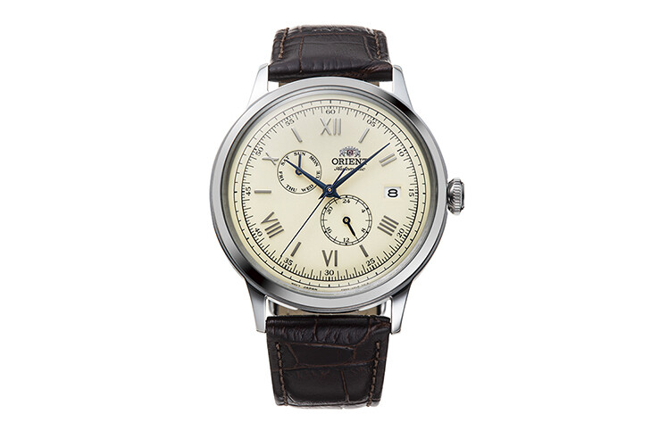 ​reloj automático hombre Orient Bambino RA-AK0702Y 40.5mm 30m WR Correa de cuero (admite cuerda manual)