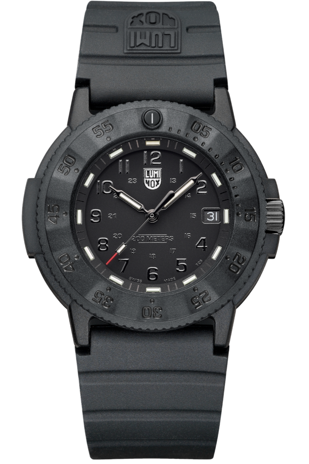 reloj militar hombre Luminox Navy Seal Evo XS.3001.EVO.BO Carbonox Blackout 43mm 200m WR Brillo Constante