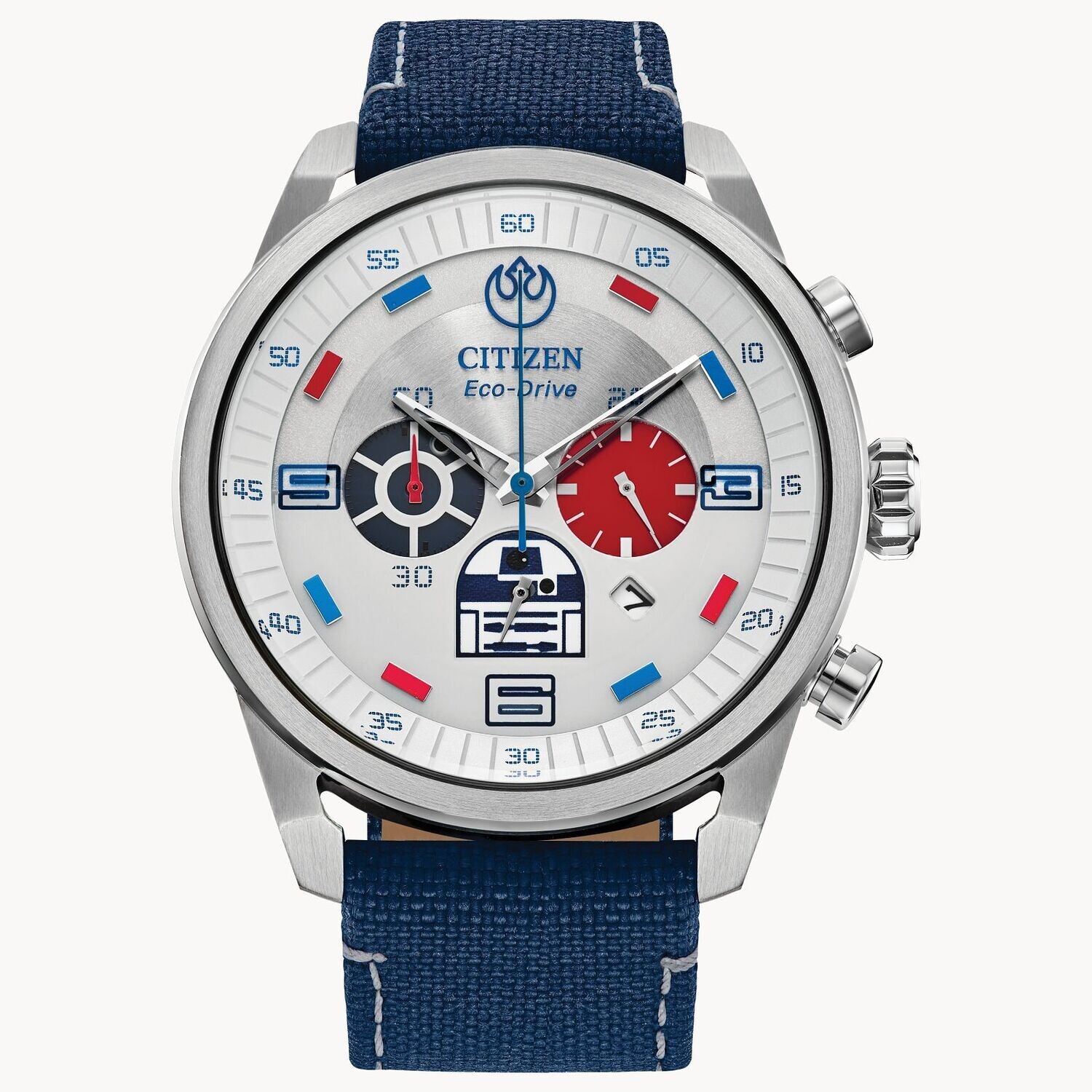 Citizen Star Wars CA4219-03W R2-D2 45MM 100M WR Eco-drive movement (solar or light powered) collectors  men’s watch