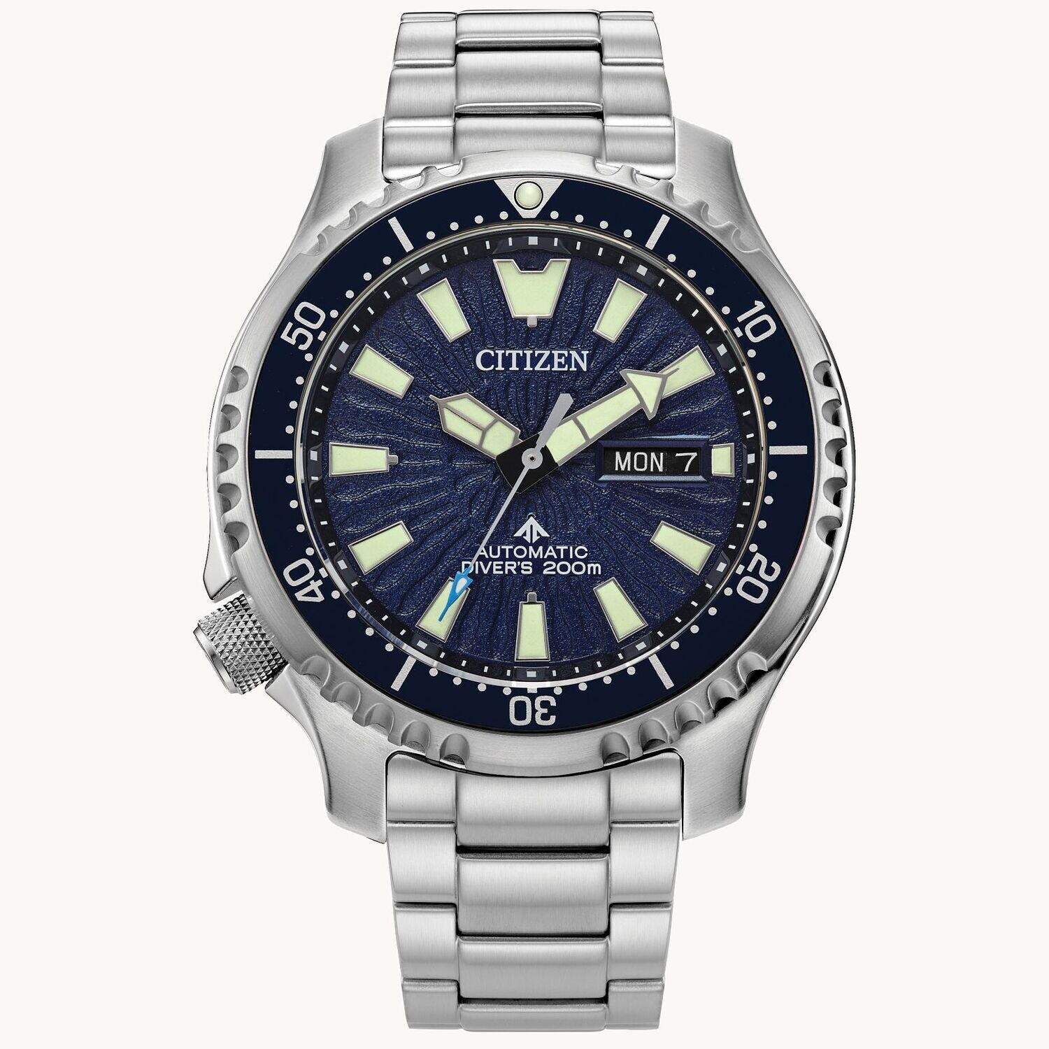 Citizen Promaster Dive FUGU  NY0136-52L 44mm 200m WR  sapphire crystal automatic divers men’s watch stainless steel bracelet
