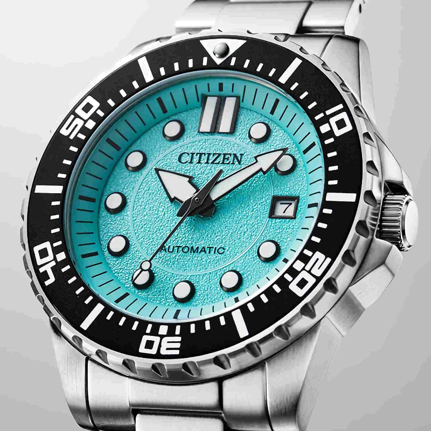 Citizen NJ0170-83X 43mm 100m WR automatic divers men’s watch stainless steel bracelet