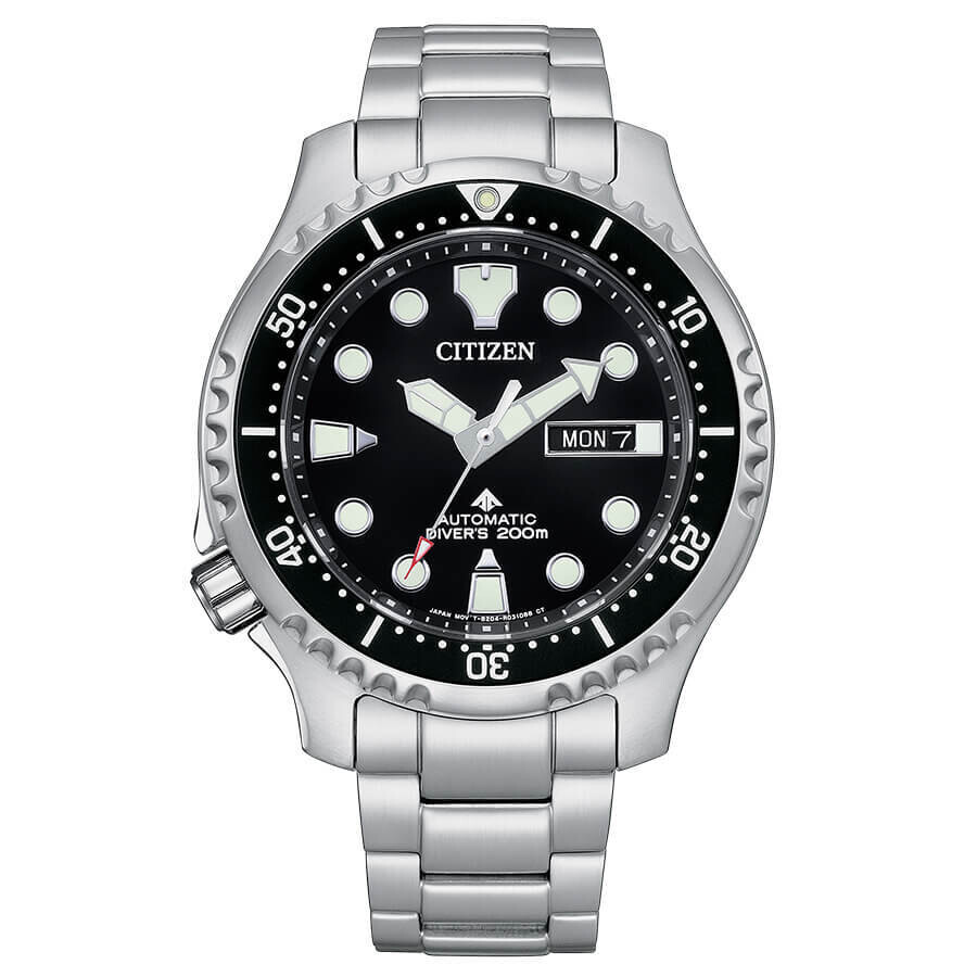 ​reloj automático buceo hombre Citizen Promaster Dive NY0140-80E 44mm 200m WR cristal de zafiro correa de acero