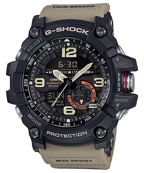 reloj deportivo hombre Casio G-Shock Mudmaster of G GG1000-1A5 Hora Mundial 200m WR resistente a los golpes