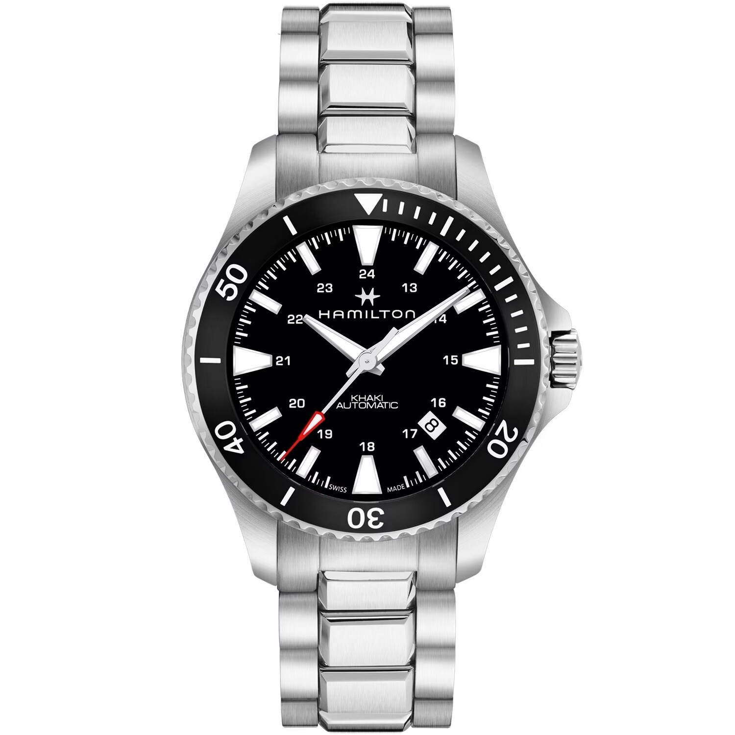 Hamilton KHAKI NAVY SCUBA AUTO H82335131 Automatic 40mm  sapphire crystal 80h power reserve 100m WR stainless steel bracelet