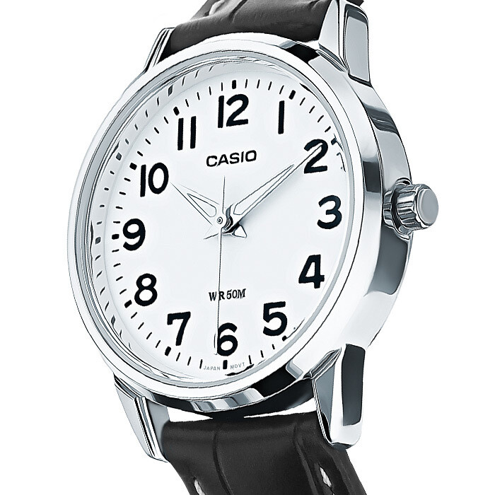 Casio LTP-1303L-7B 30mm quartz women's watch leather band
