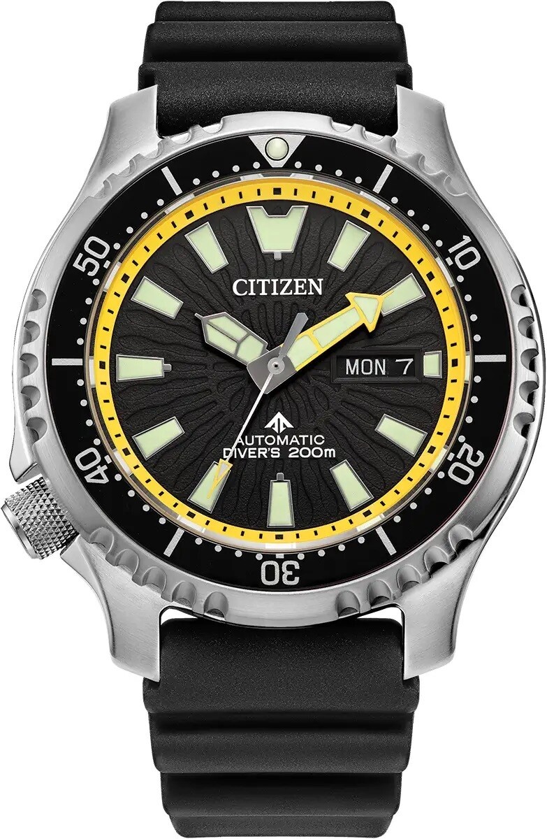 Citizen Promaster Fugu NY0130-08E 44mm 200m WR sapphire crystal automatic divers men’s watch rubber band