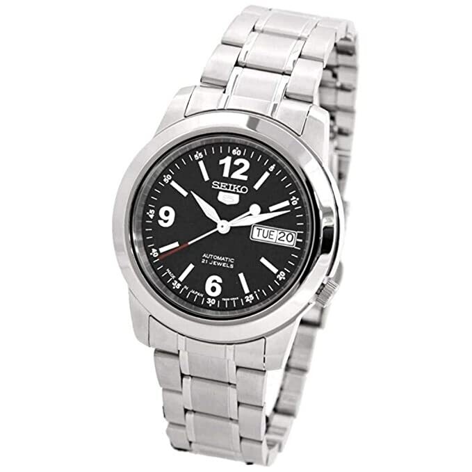 ​reloj automático hombre Seiko 5 SNKE63J1 39mm 30m WR Hecho en Japón correa de acero