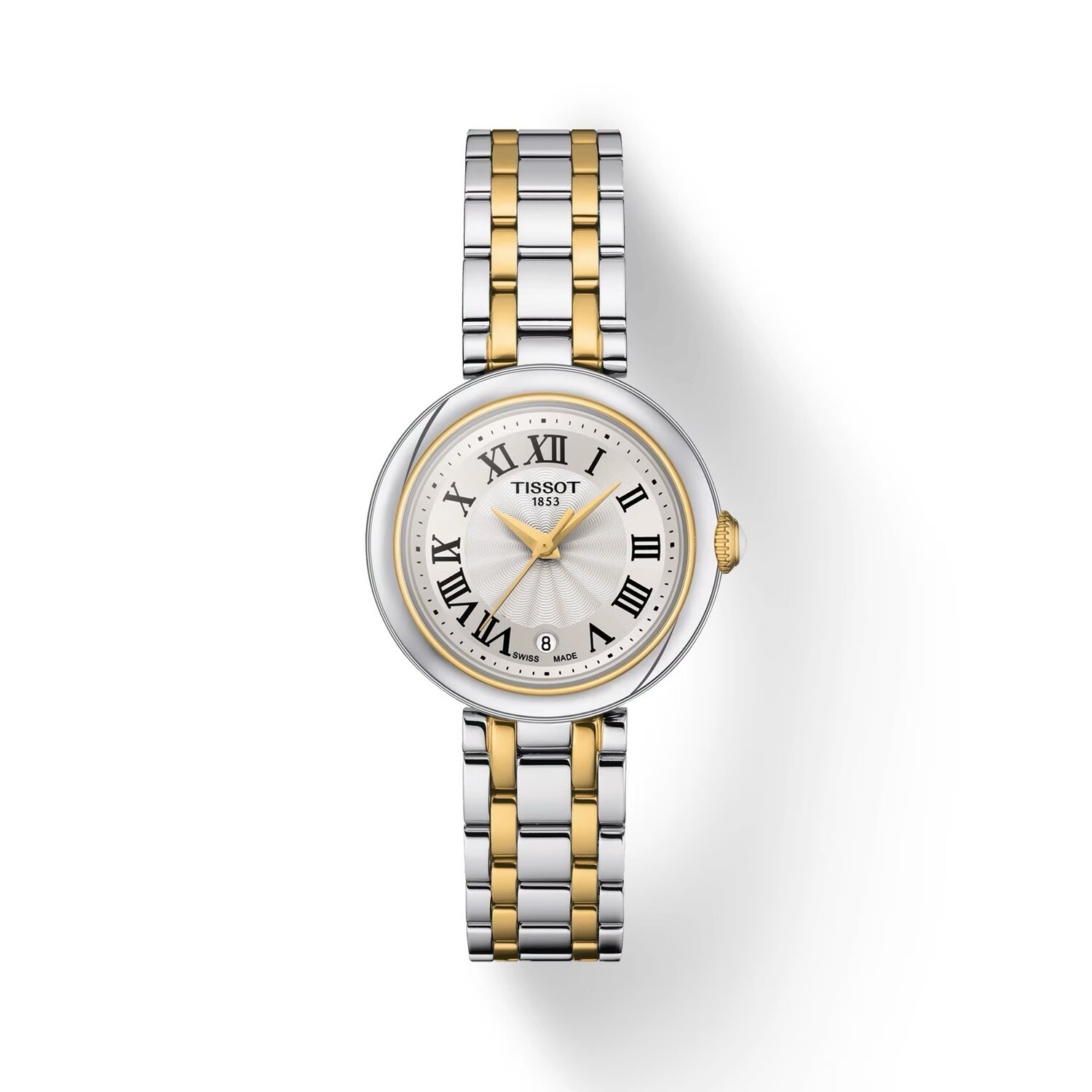 reloj mujer TISSOT BELLISSIMA SMALL LADY T126.010.22.013.00 26mm cristal de zafiro 50m WR correa de acero Cuarzo