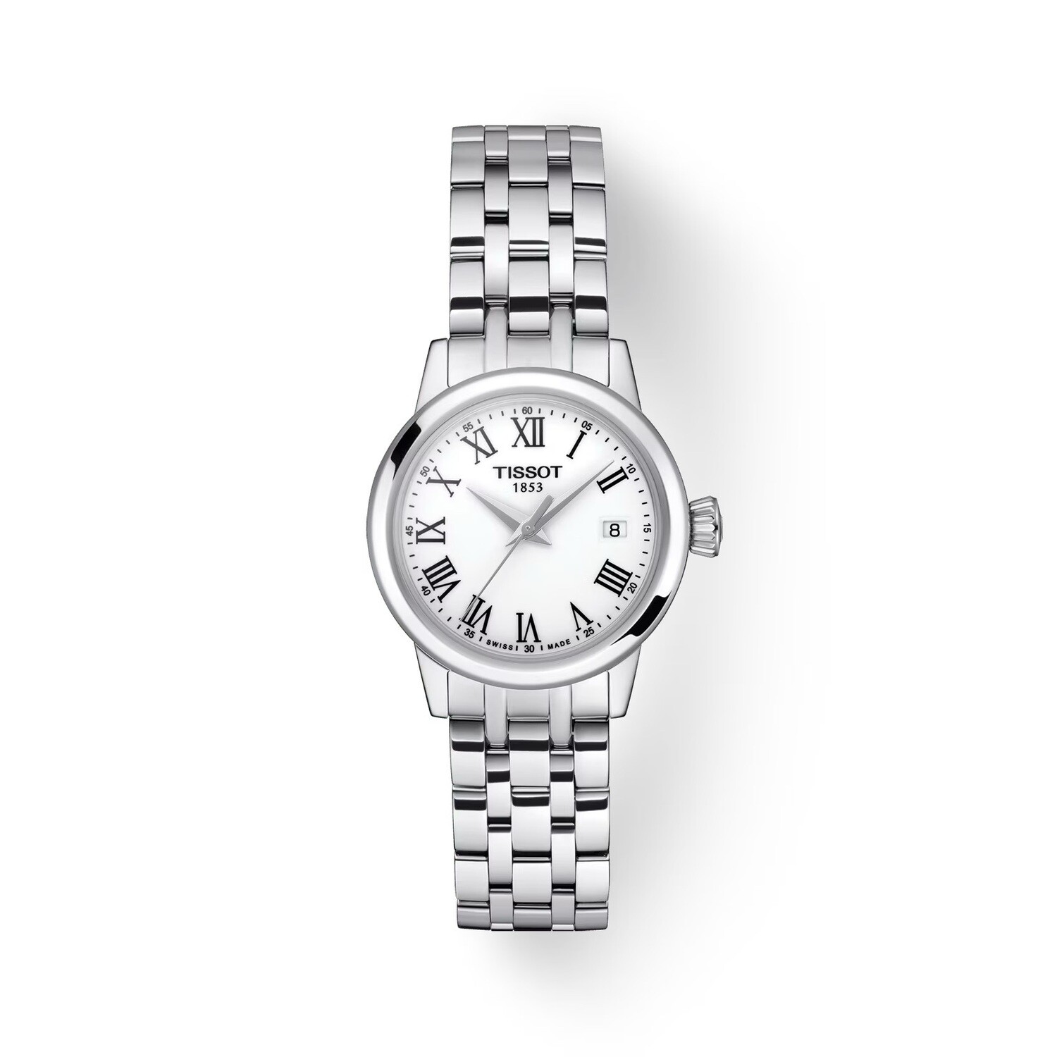 reloj mujer TISSOT CLASSIC DREAM LADY T129.210.11.013.00 28mm cristal de zafiro correa de acero 50m WR
