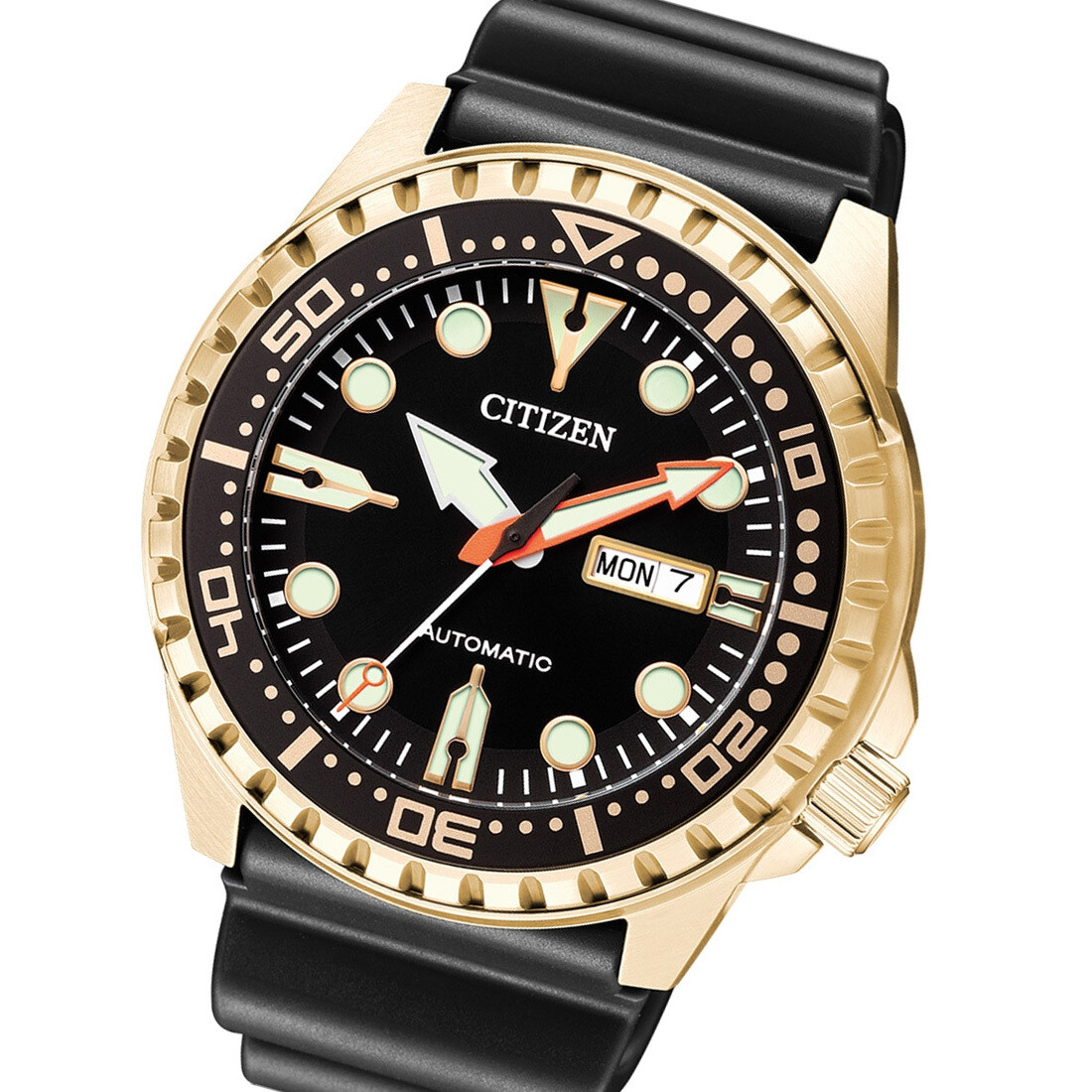 Citizen NH8383-17E 46mm 100m WR automatic divers men's watch rubber band