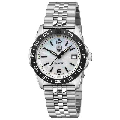 Luminox Sea Pacific Diver Ripple XS.3126M  39mm Quartz sapphire crystal anti-reflective carbon bezel 200m WR divers men’s watch