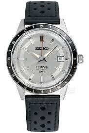 Seiko Presage GMT ssk011j1 40.8MM Road Trip Style 60’s 50m WR leather band automatic men’s watch