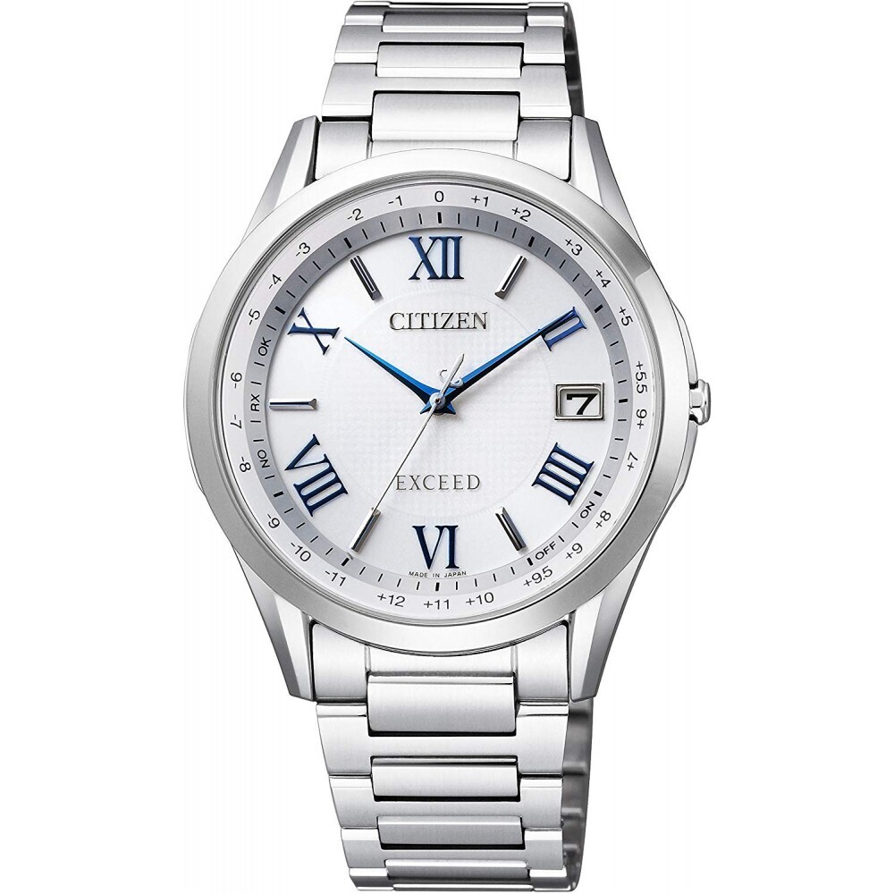 Citizen Exceed CB1110-61A JDM 38MM Radio-control Titanium case and bracelet Sapphire crystal 50m WR World Time Perpetual calendar Ecodrive movement (solar or light powered) Japan Domestic Market men&#39;s watch
