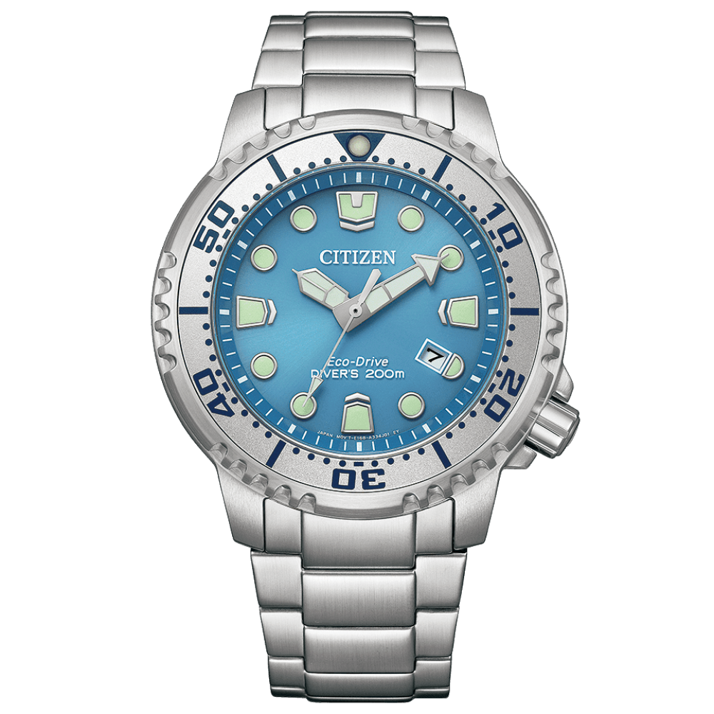 Citizen Promaster Marine BN0165-55L 44mm 200m WR stainless steel bracelet Eco-drive movement (solar or light powered)