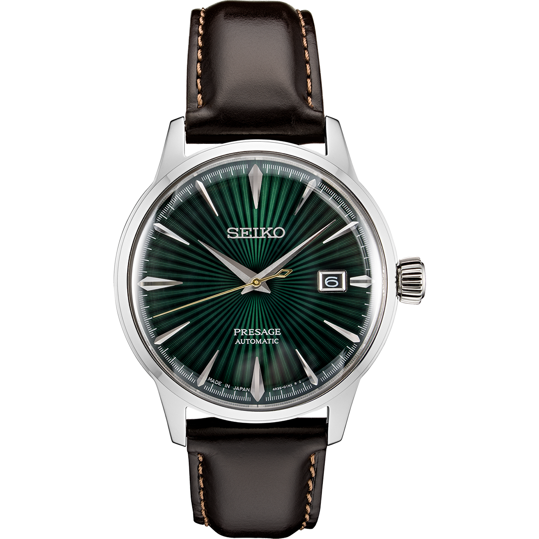 Seiko Presage Cocktail Mockingbird  SRPD37J1 40.5mm 50m WR leather band automatic men’s watch