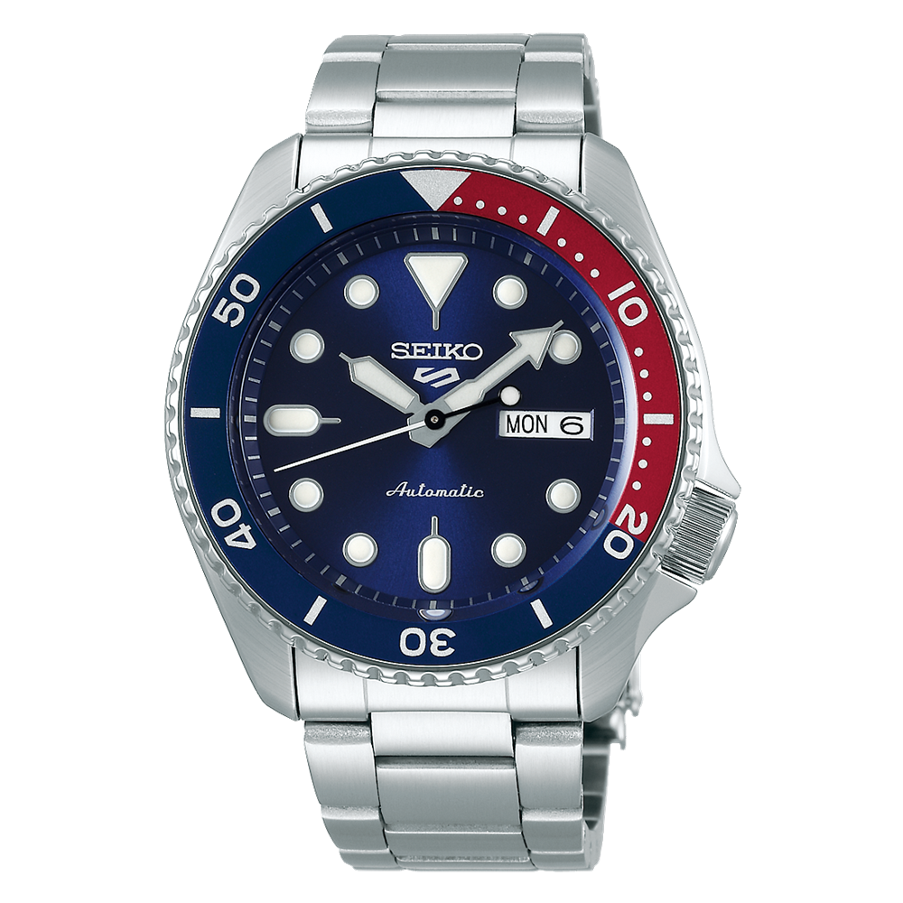 Seiko 5 Sports SRPD53K1 42.5mm 100m WR automatic men’s watch stainless steel bracelet