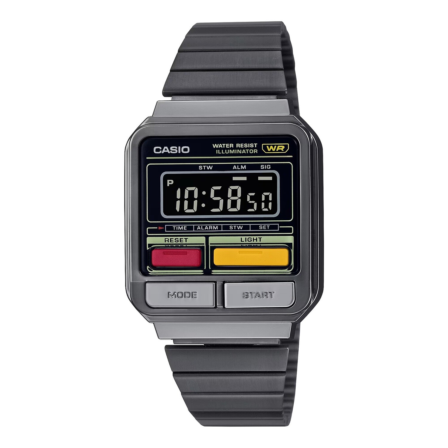 Casio AA120WEGG-1B Vintage retro digital Alarm Chronometer LED light unisex watch men and women