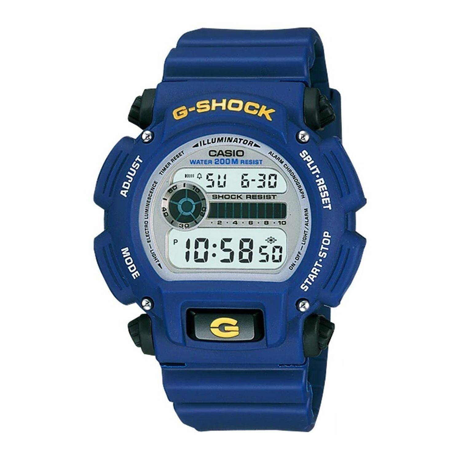 ​reloj deportivo hombre Casio G-SHOCK DW-9052-2V 200M WR cronómetro resistencia a los golpes