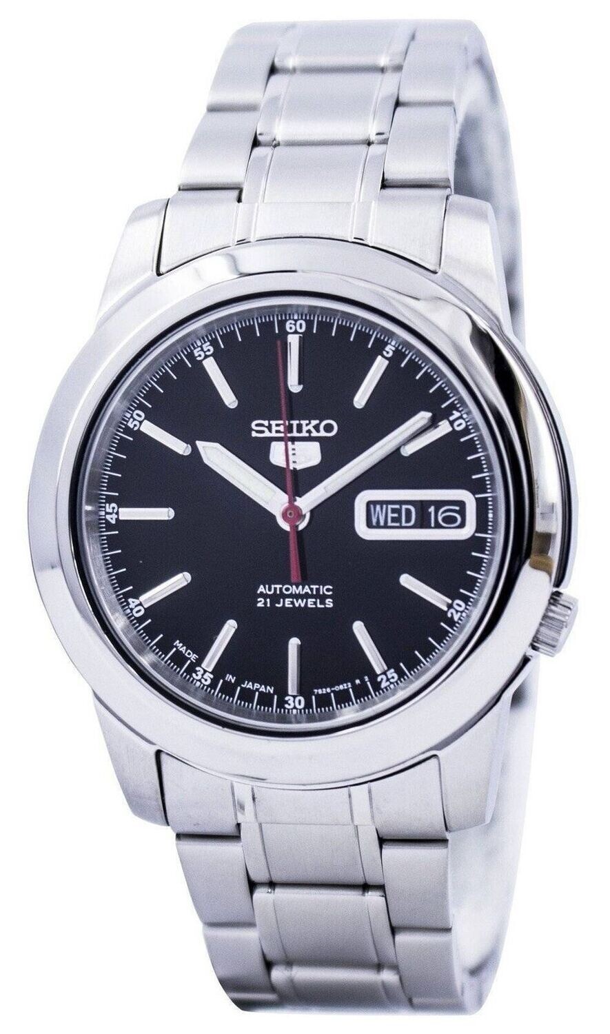automatic men&#39;s watch Seiko 5 SNKE53J1 Made in Japan 38mm 30m WR steel strap