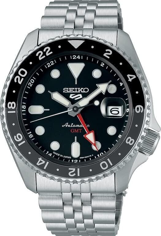automatic men&#39;s watch Seiko SKX Style GMT SBSC001 MADE IN JAPAN JDM  42.5mm 100m WR steel strap