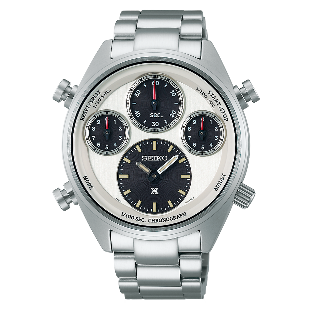 men's solar watch Seiko Prospex Speedtimer Panda SFJ009 Limited Edition Watchmaking 110th Anniversary 42mm curved sapphire crystal 100m WR