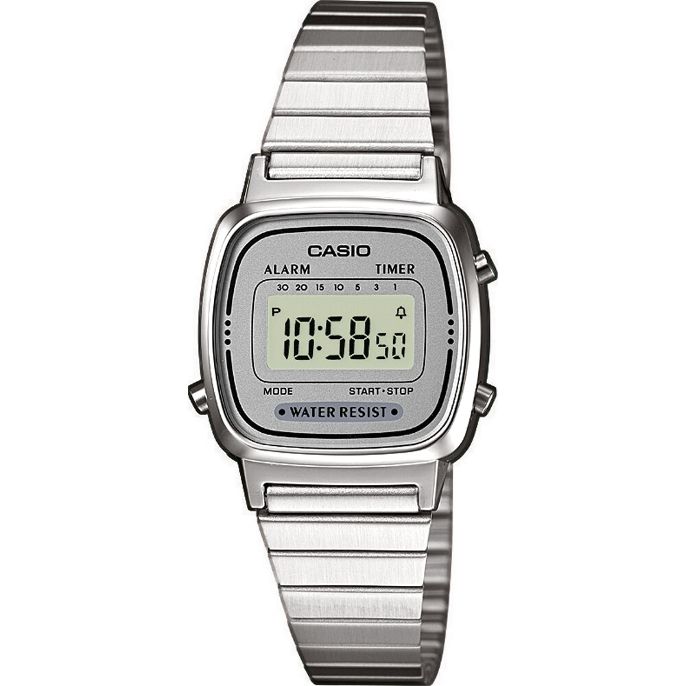 Reloj casio mujer LA670WEA-7DF cronografo multifuncional - acero inoxidable - water resist